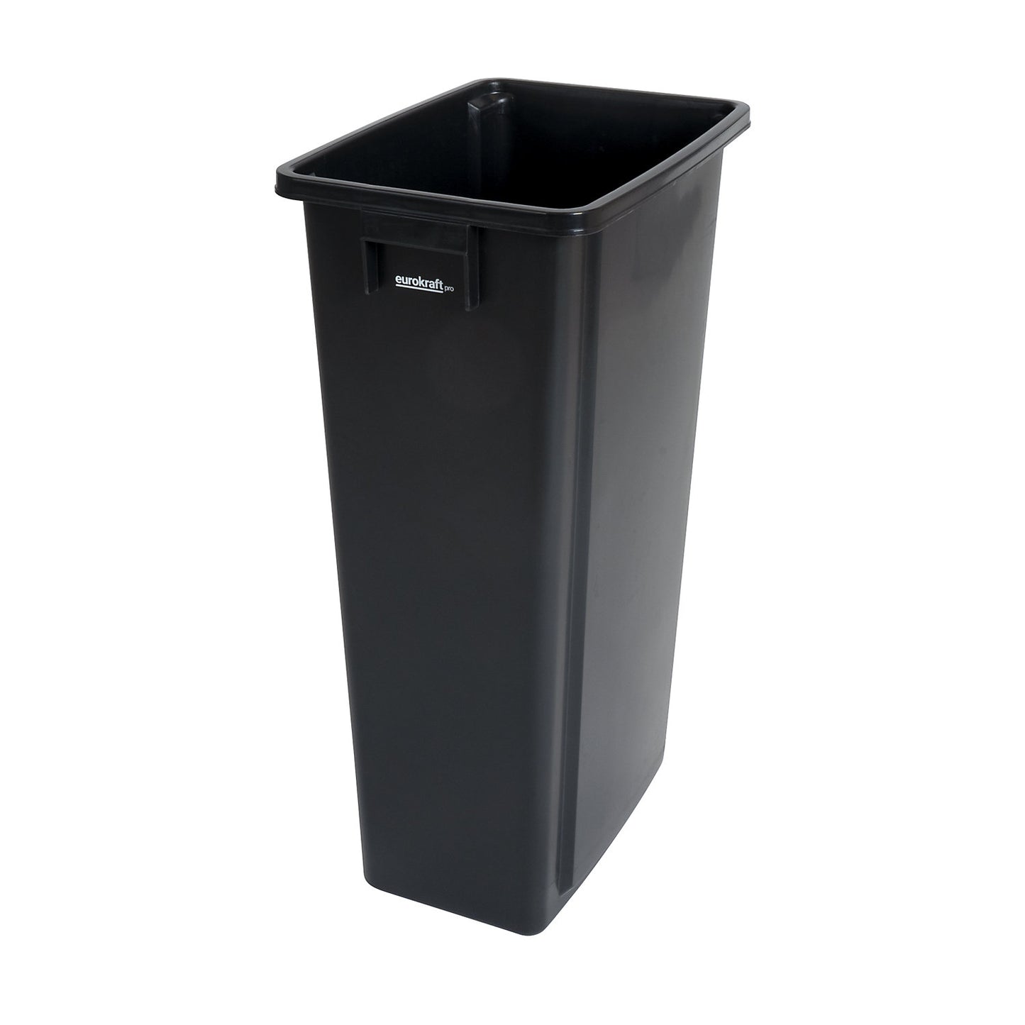Recyclable waste collector, capacity 80 l, black.