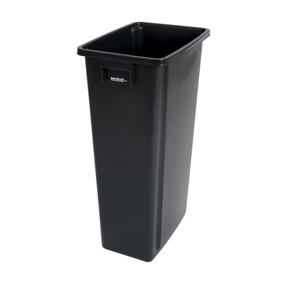 Recyclable waste collector, capacity 80 l, black.
