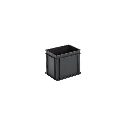ESD stacking container, PP, black, LxWxH 400 x 300 x 325 mm, 30 l, pack of 2.