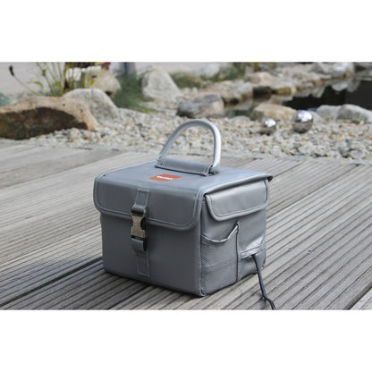 Battery safety box, size L, capacity 4.99 l, LxWxH 215 x 160 x 145 mm.