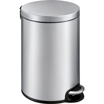 Pedal bin with metal inner container, capacity 20 l, stainless steel, matt.