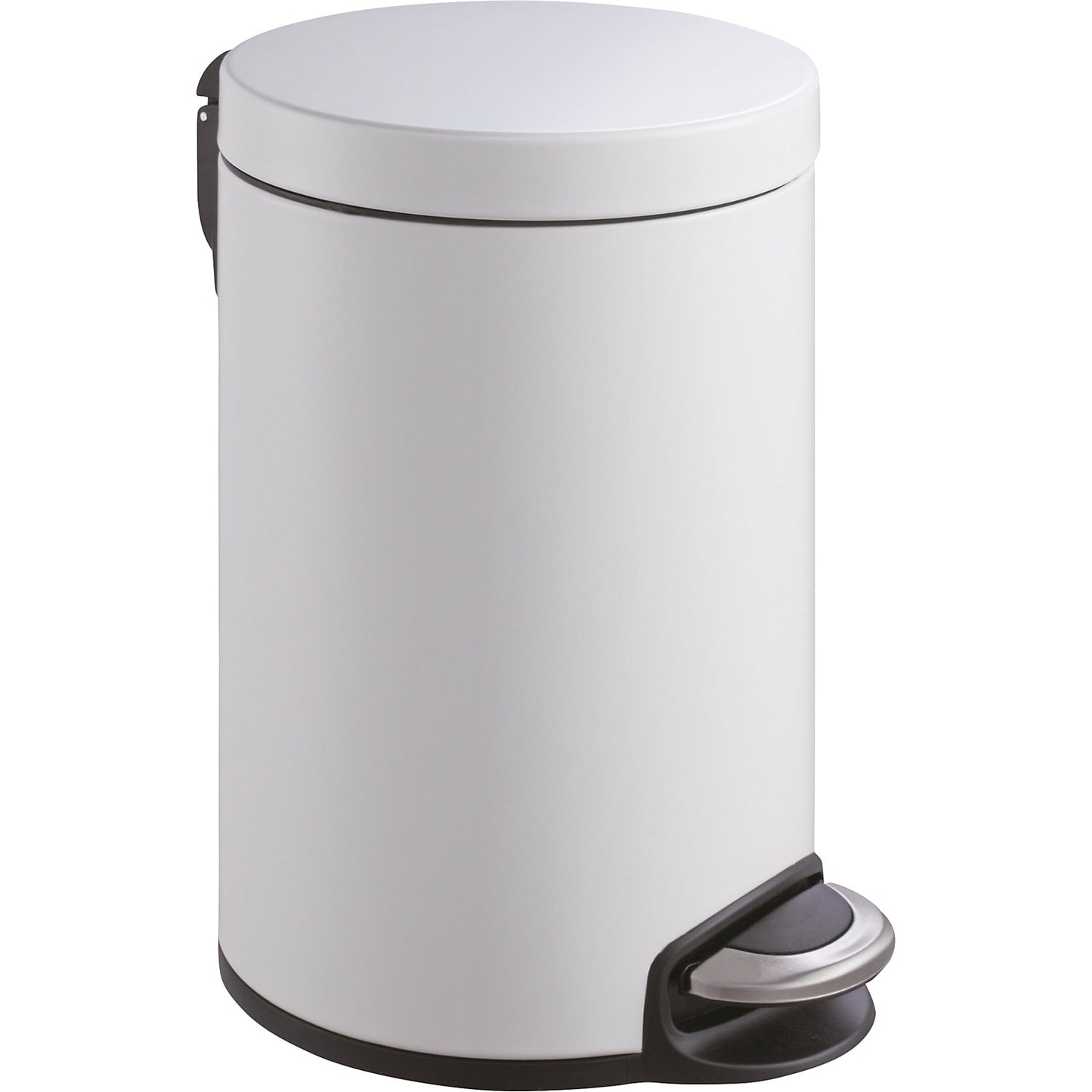 Pedal bin with metal inner container, capacity 20 l, white.