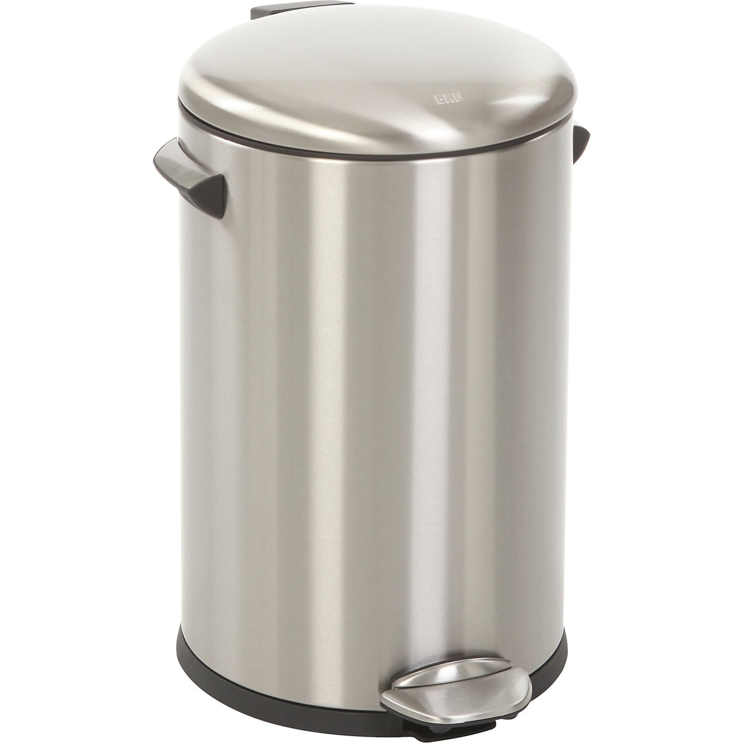 Waste collector with pedal, stainless steel, with handles, capacity 12 l, HxØ 412 x 250 mm.