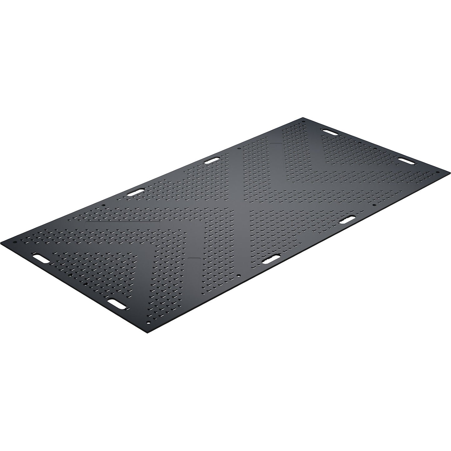 Heavy-duty floor protection mat MambaMAT, LxW 2440 x 1220 mm, black.
