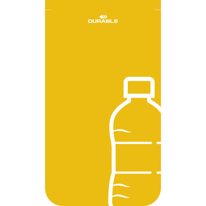 Recycling collector DURASORT® 55 l, HxWxD 830 x 420 x 330 mm, plastic, yellow.