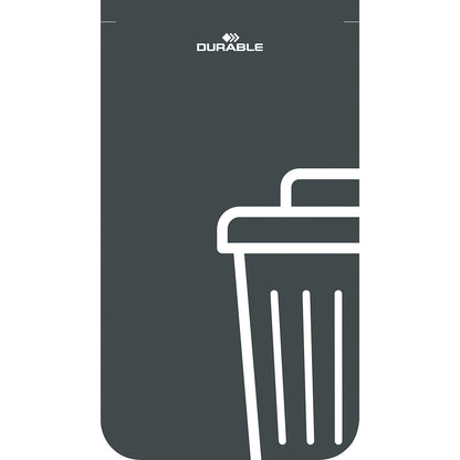 Recycling collector DURASORT® 55 l, HxWxD 830 x 420 x 330 mm, residual waste, grey.