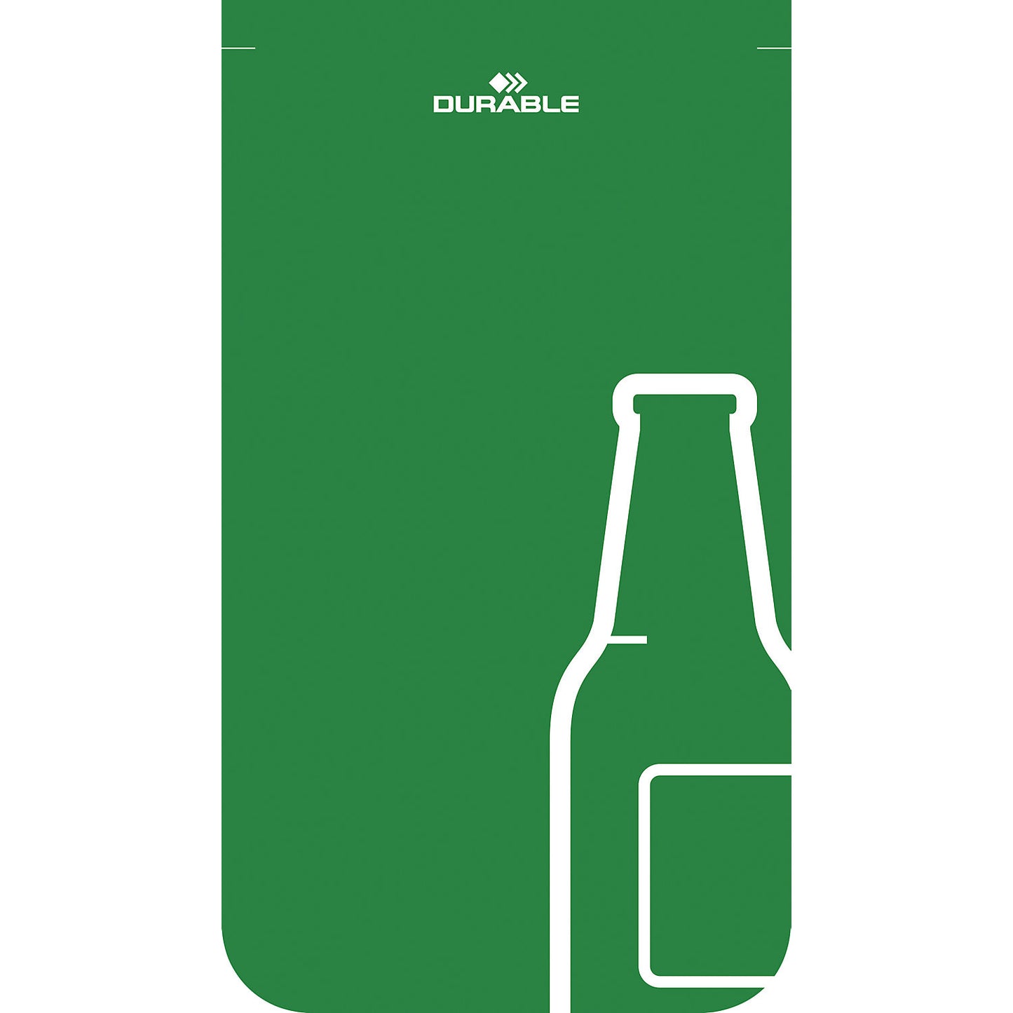 Recycling collector DURASORT® 55 l, HxWxD 830 x 420 x 330 mm, glass, green.