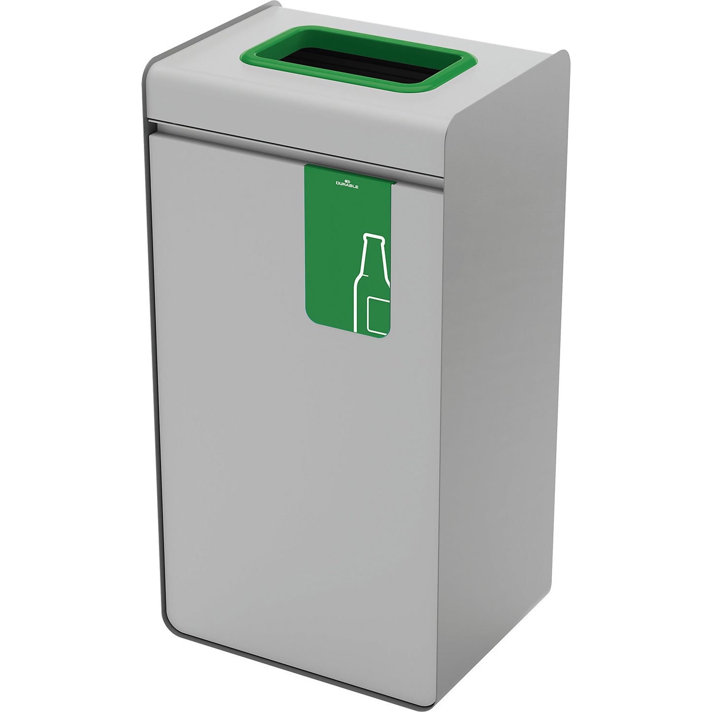 Recycling collector DURASORT® 55 l, HxWxD 830 x 420 x 330 mm, glass, green.