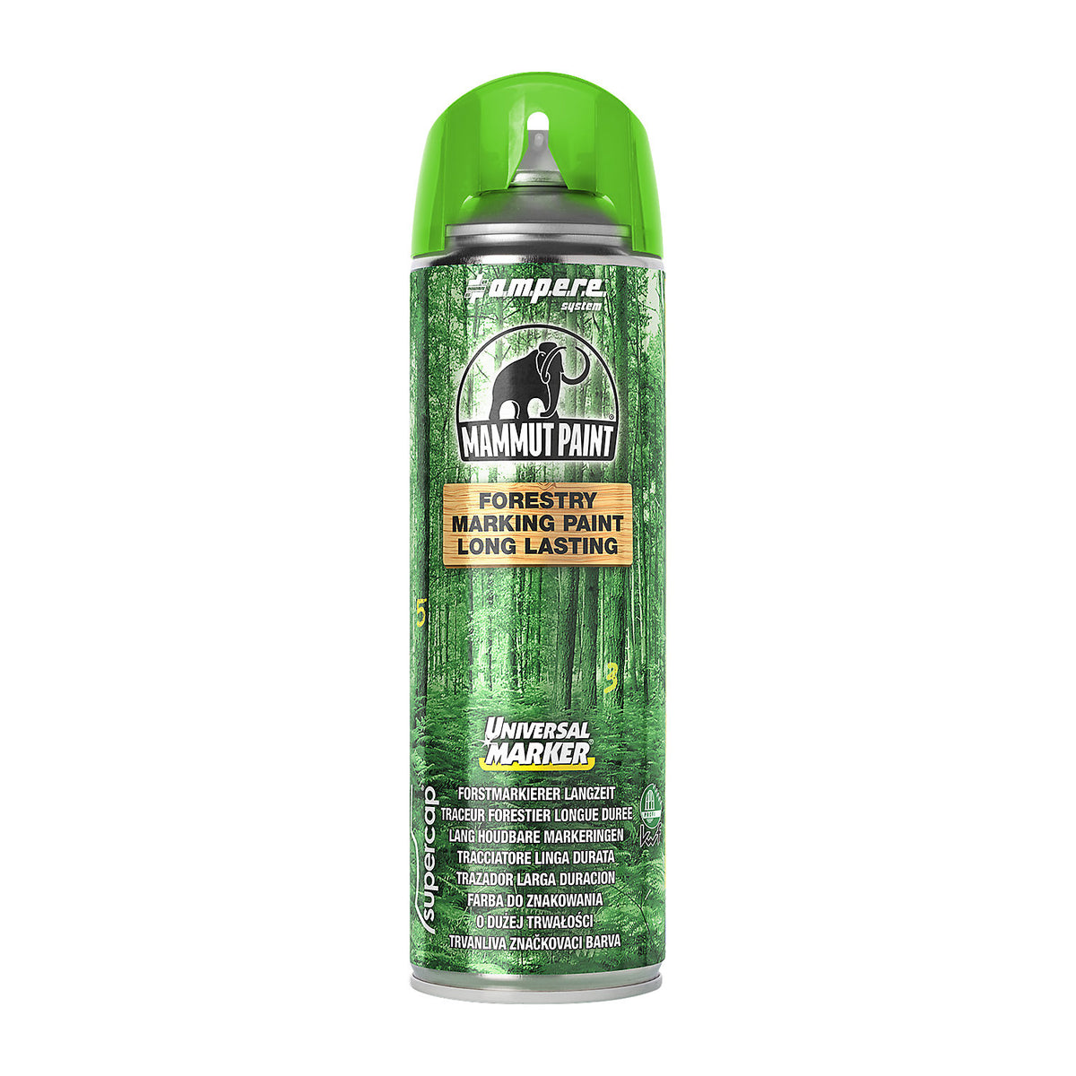 Forestry marker Mammut Paint Universal Marker® long-lasting, contents 500 ml, pack of 12, green.