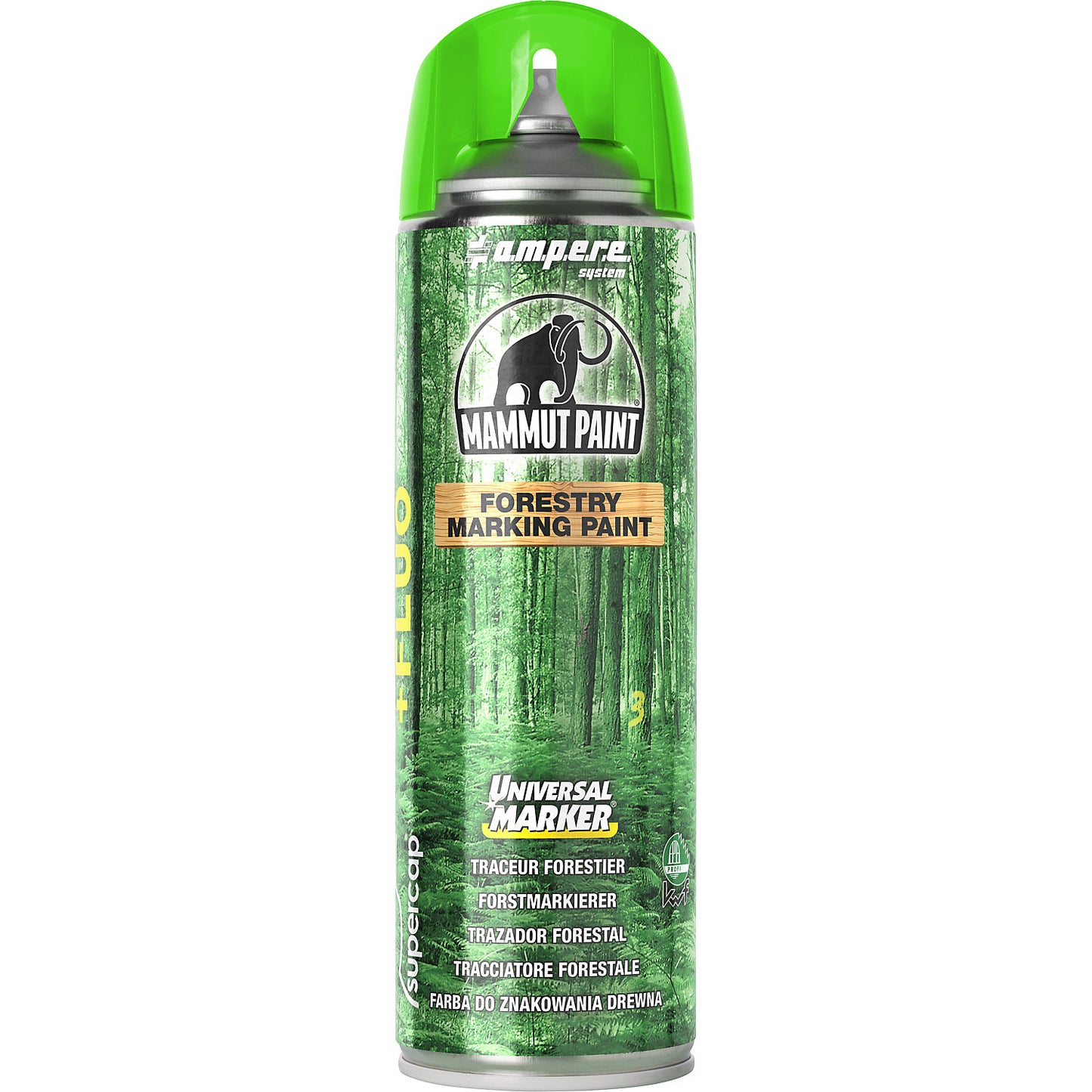 Forestry marker Mammut Paint Universal Marker® Fluo, contents 500 ml, pack of 12, green.
