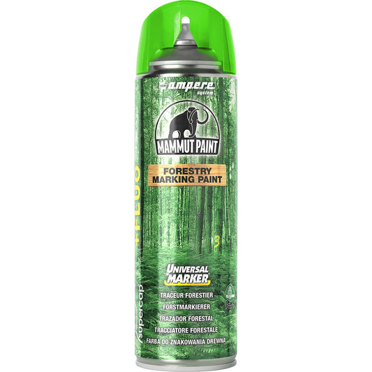 Forestry marker Mammut Paint Universal Marker® Fluo, contents 500 ml, pack of 12, green.
