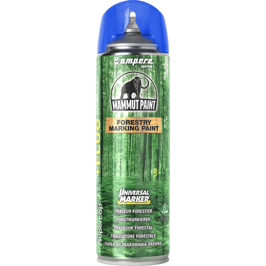 Forestry marker Mammut Paint Universal Marker® Fluo, contents 500 ml, pack of 12, blue.