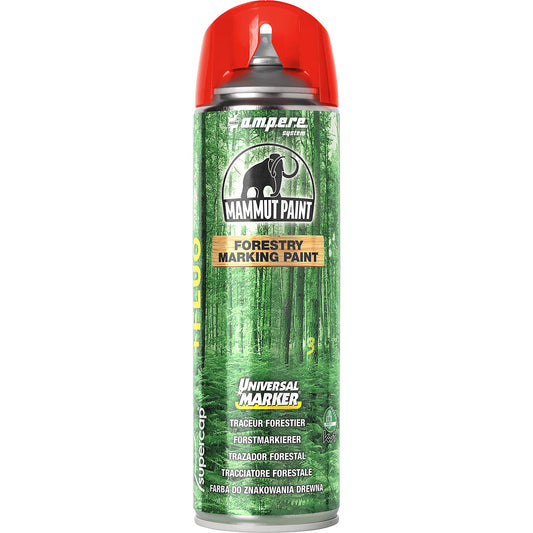 Forestry marker Mammut Paint Universal Marker® Fluo, contents 500 ml, pack of 12, red.