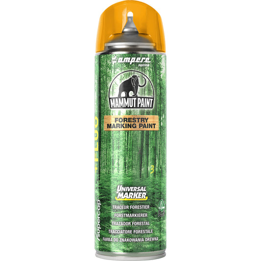 Forestry marker Mammut Paint Universal Marker® Fluo, contents 500 ml, pack of 12, orange.