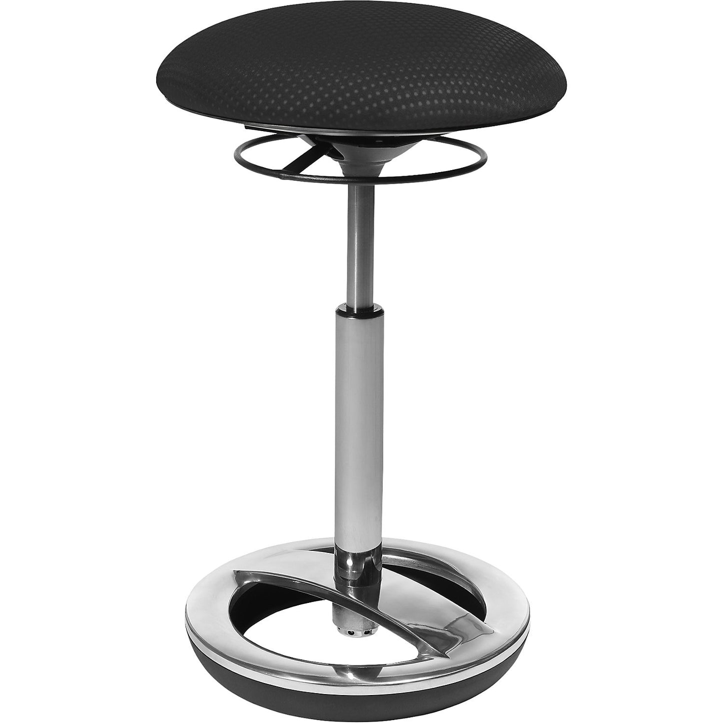 Office stool SITNESS HIGH BOB, seat height 490 - 700 mm, black cover.