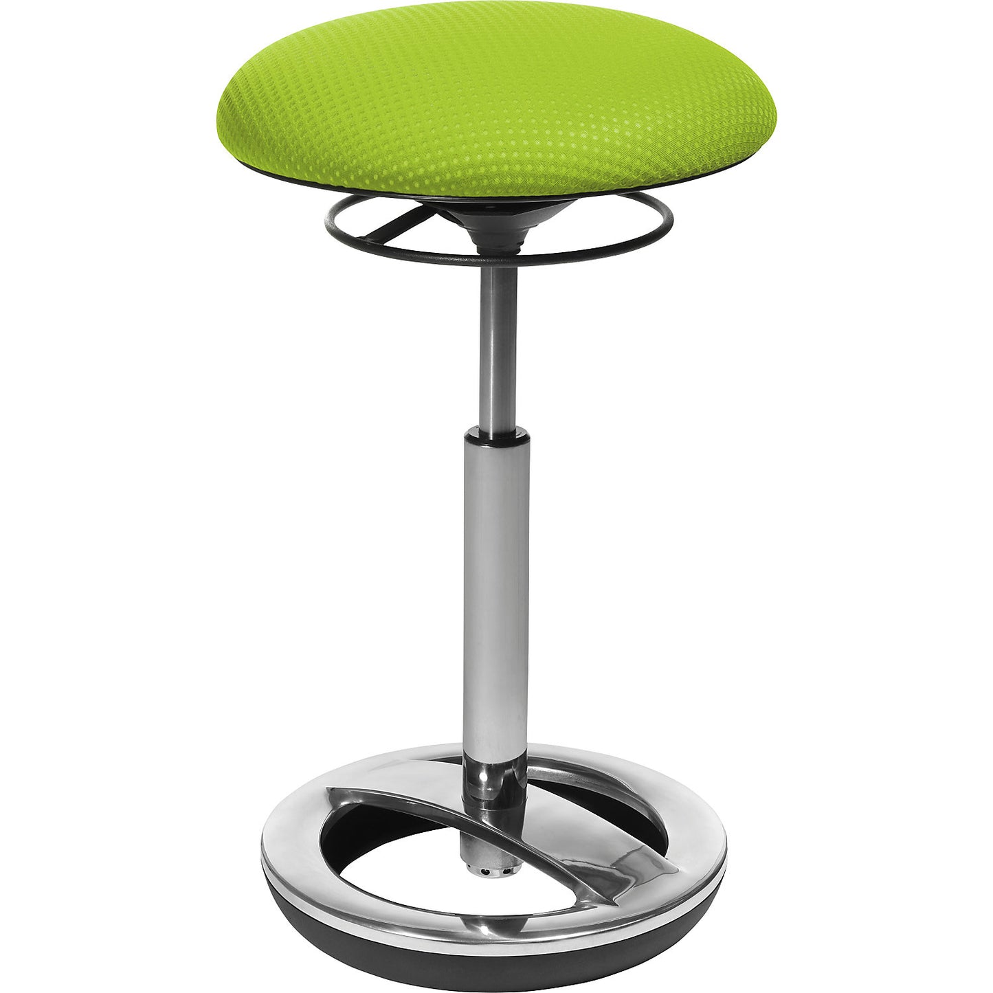Office stool SITNESS HIGH BOB, seat height 490 - 700 mm, green cover.
