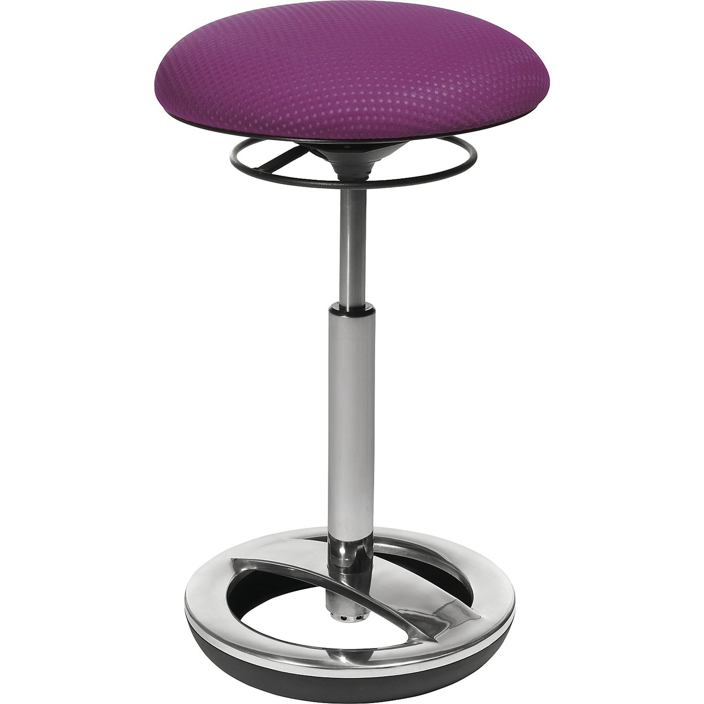 Office stool SITNESS HIGH BOB, seat height 490 - 700 mm, violet cover.