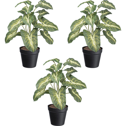 Artificial plant Syngonium Pixie, plastic pot, pack of 3, height 380 mm.