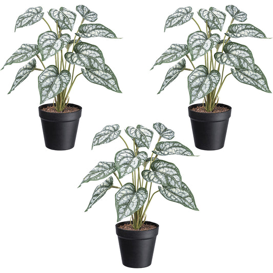 Artificial plant Syngonium, plastic pot, pack of 3, height 380 mm.