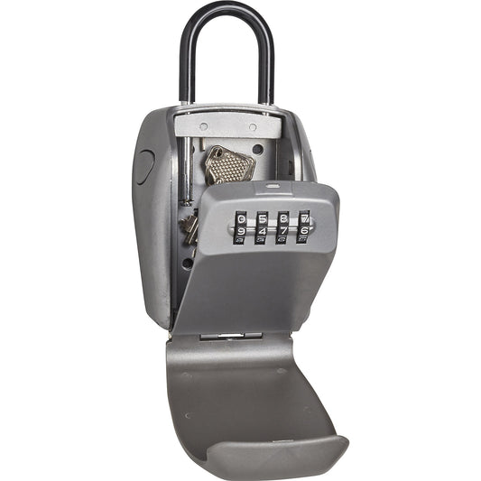 Large key box, with handle, pack of 4, grey.