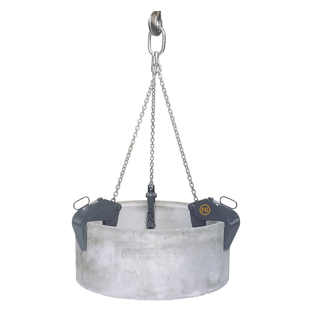 Pipe hanger, gripping range 60 - 160 mm, max. load 3000 kg, with 1.70 m chain.