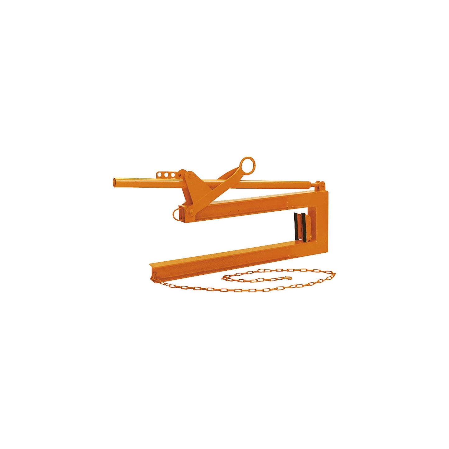 Pipe laying hook, for 3 m pipe length, gripping range 400 mm, max. load 1000 kg.