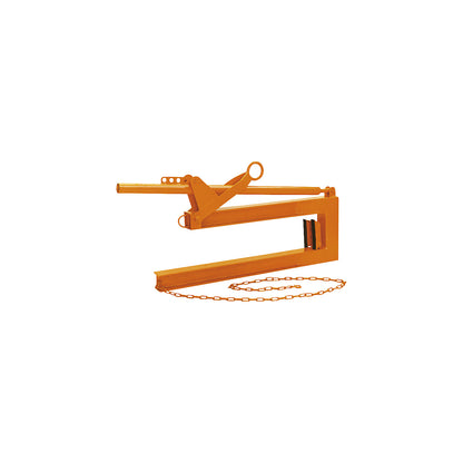 Pipe laying hook, for 3 m pipe length, gripping range 400 mm, max. load 1000 kg.
