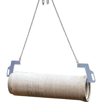 Pipe sling, pipe length 4 m, chain length 3 m, max. load 7000 kg.