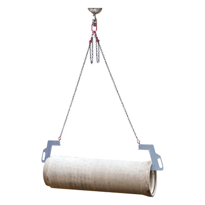 Pipe sling, pipe length 4 m, chain length 3 m, max. load 7000 kg.
