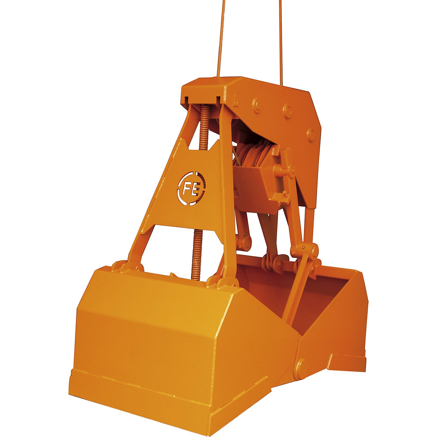 Single-rope grab, gripping range 1950 mm, max. load 1200 kg, 600 l.