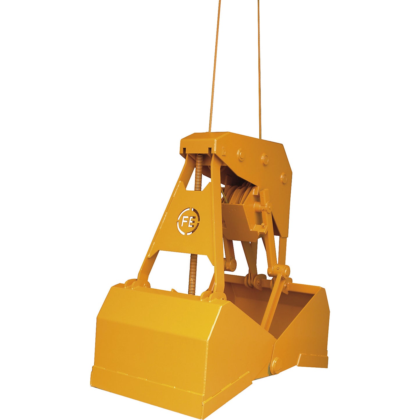Single-rope grab, gripping range 1950 mm, max. load 1200 kg, 600 l.