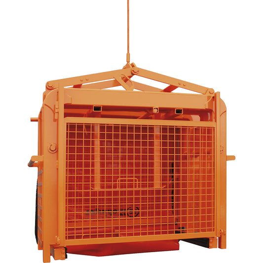 Crane grab, double-acting lever arm, max. load 1550 kg, WxH 580 x 1020 mm.