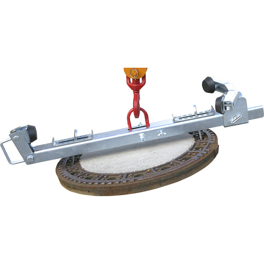 Frame gripper, gripping range 750 - 785 mm, max. load 200 kg, zinc plated.