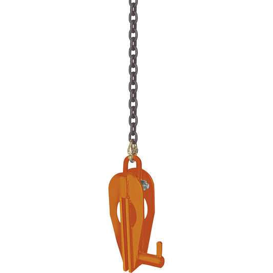 Sheet pile clamp, gripping range 16 mm, max. load 3000 kg, powder coated.