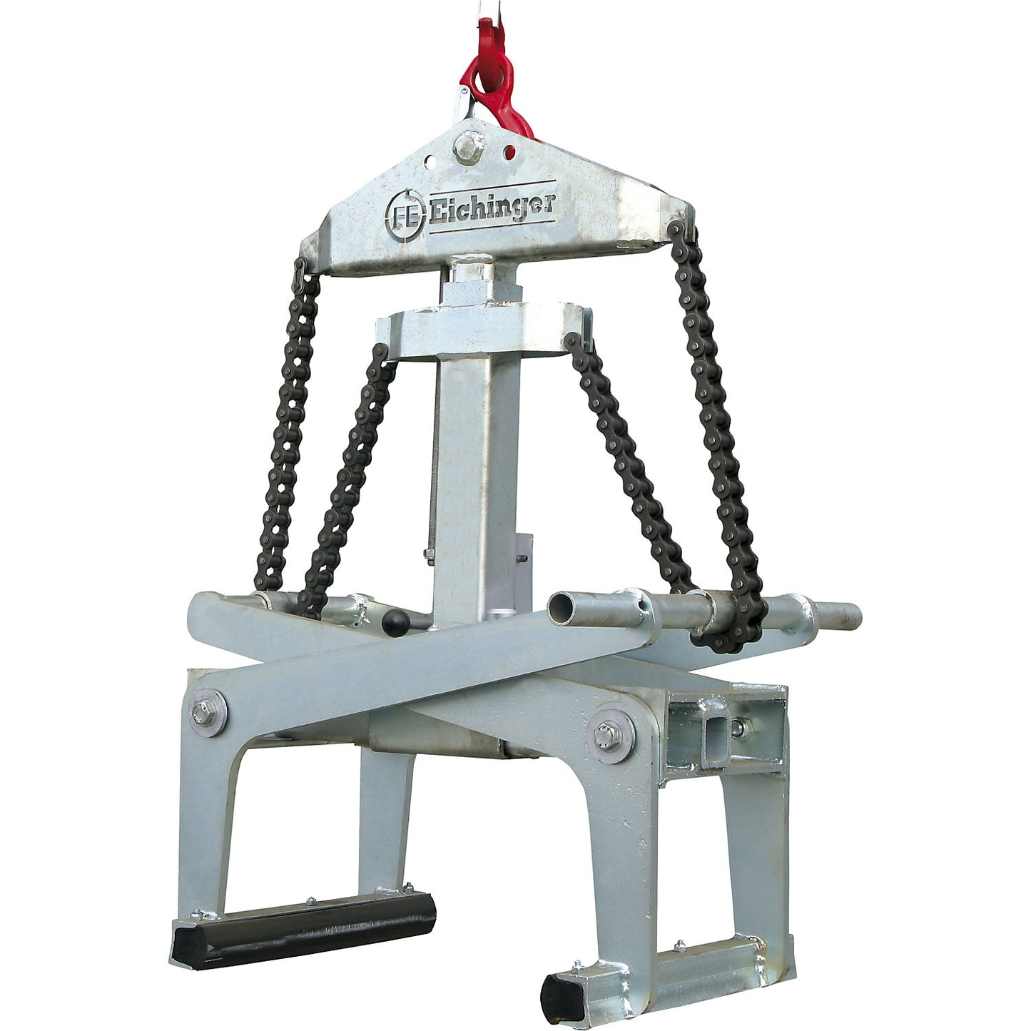 Precast element clamp, gripping range 90 - 840 mm, max. load 4000 kg, zinc plated.
