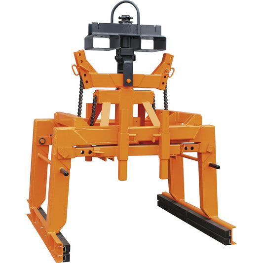 Package clamp, gripping range 400 - 1100 mm, max. load 1600 kg.