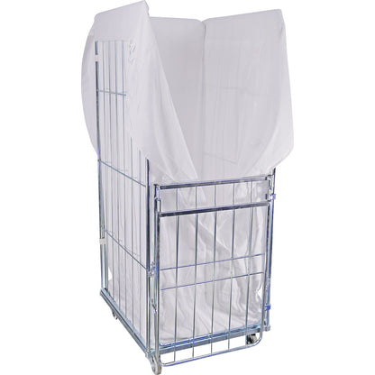 Laundry bag, for laundry containers, HxWxD 1370 x 720 x 555 mm, white.