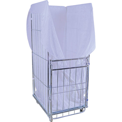 Laundry bag, for laundry containers, HxWxD 1370 x 720 x 555 mm, blue.