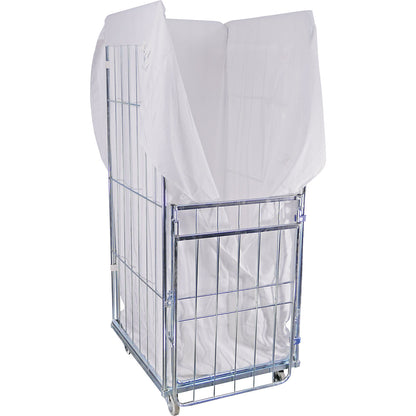 Laundry bag, for laundry containers, HxWxD 1580 x 720 x 555 mm, white.