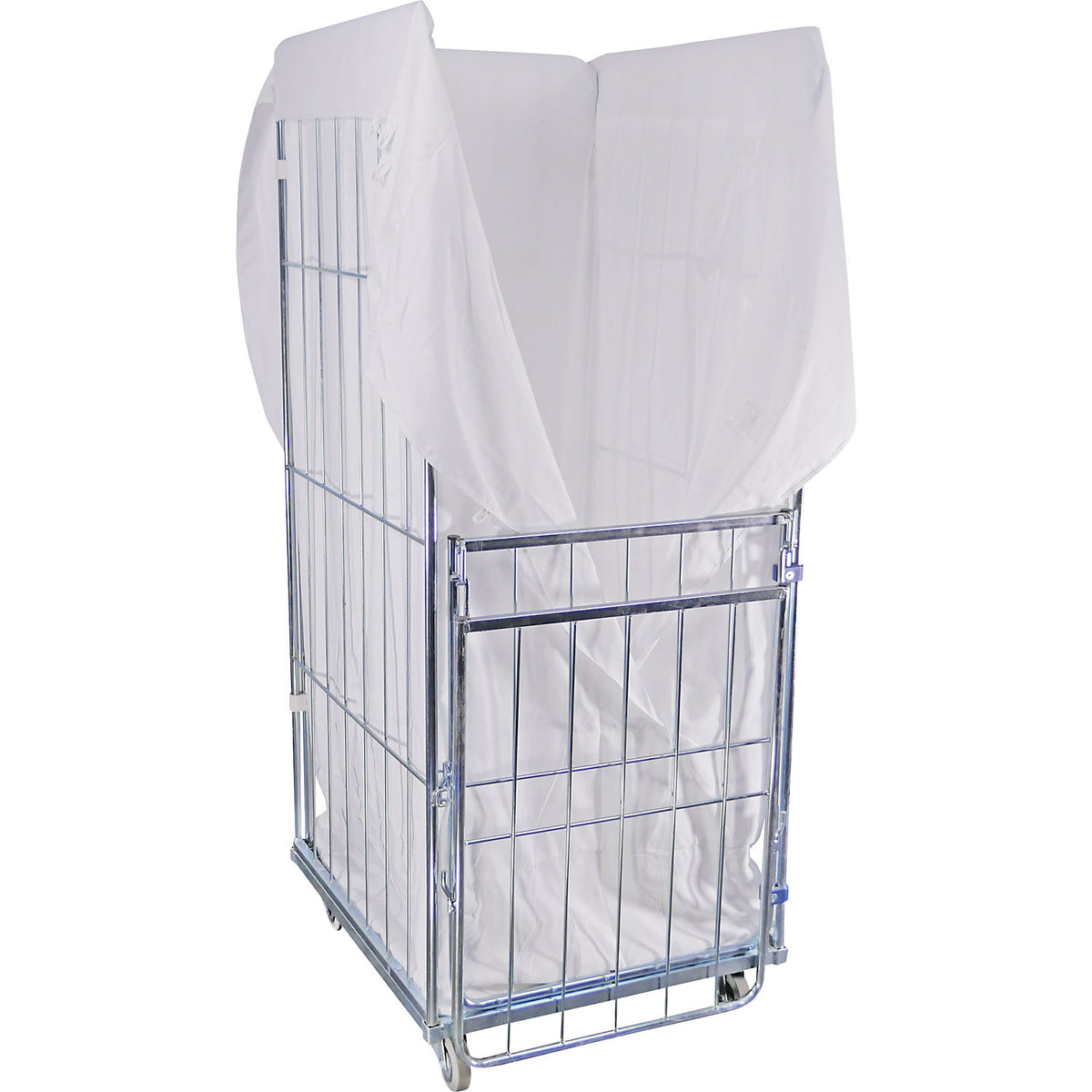 Laundry bag, for laundry containers, HxWxD 1650 x 800 x 675 mm, white.
