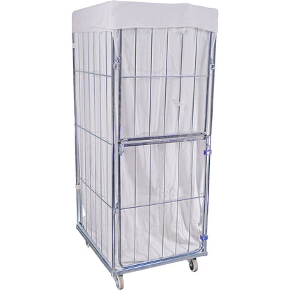 Laundry bag, for laundry containers, HxWxD 1650 x 800 x 675 mm, white.
