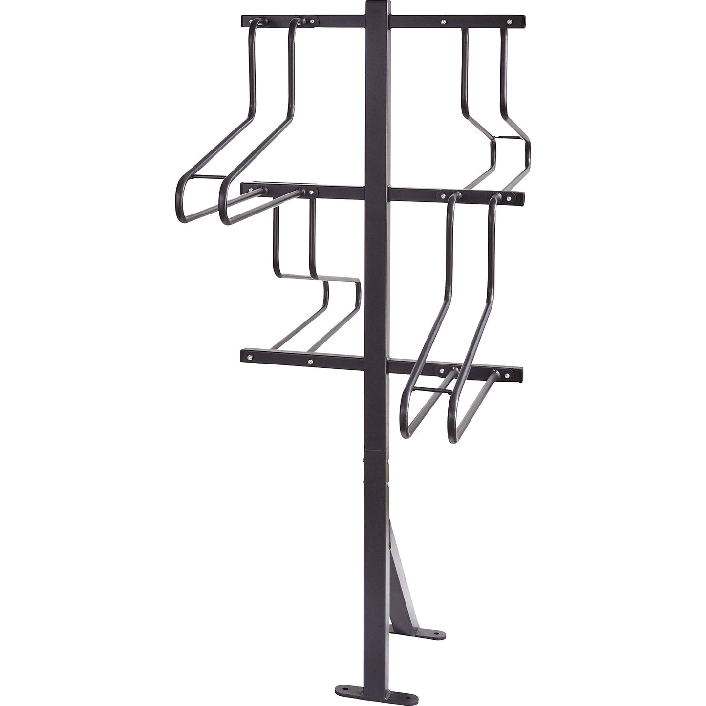 Bicycle racks, 4 parking spaces, W 1236 mm, black.