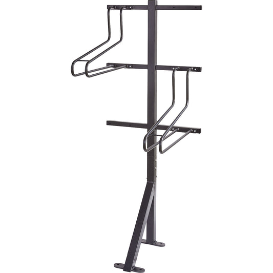 Bicycle racks, 2 parking spaces, W 638 mm, black.