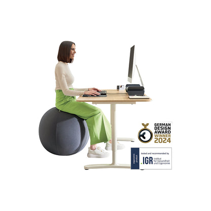 Ergo Cosy Active sitting ball, PVC/fabric cover, Ø 750 mm, dark grey.