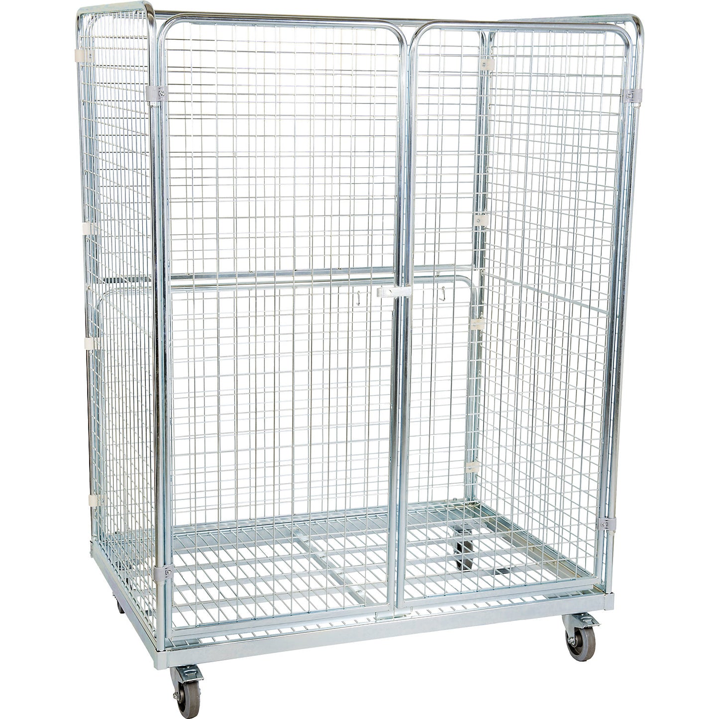 Steel roll container, 4-sided, WxD 1350 x 950 mm.