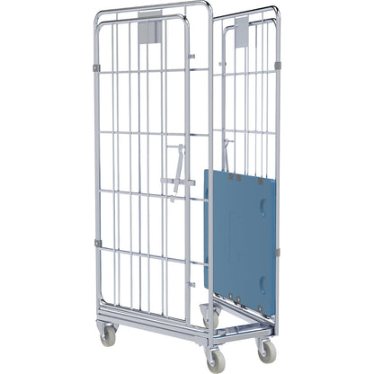 Roll container, nestable, 4-sided, Ergo, WxD 700 x 800 mm.