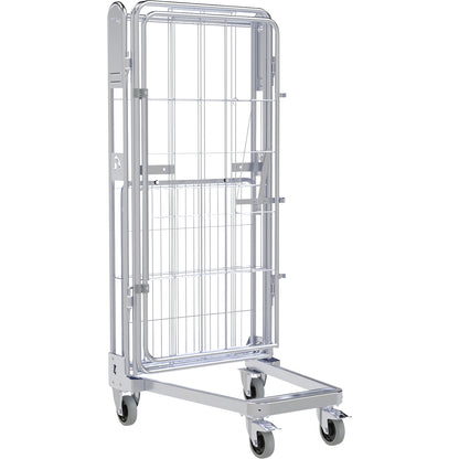 Roll container, 4-sided, steel dolly, H 1690 mm.