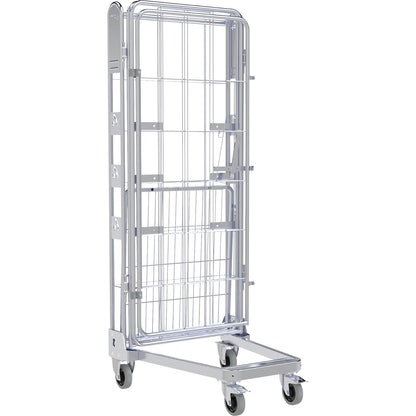 Roll container, 4-sided, steel dolly, H 1875 mm.