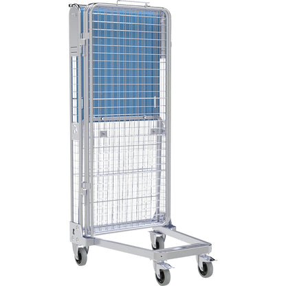 Roll container, 5-sided, steel/plastic, H 1745 mm.