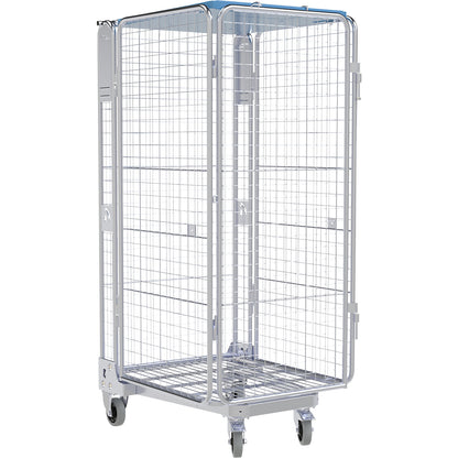 Roll container, 5-sided, steel/plastic, H 1745 mm.